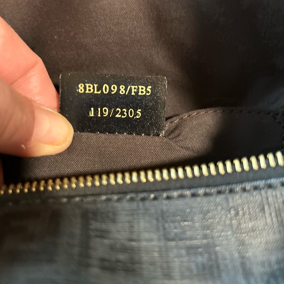 FENDI Baulotto Forever Zucchino brand new rare bag in gray and black top… - Picture 8 of 16